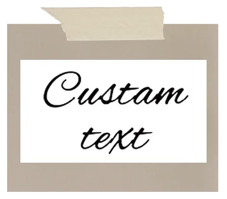 Custom Word Temporary Tattoos