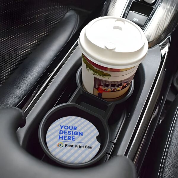 custom car cup holder coasters