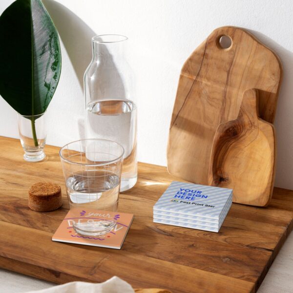 custom cork drink coasters