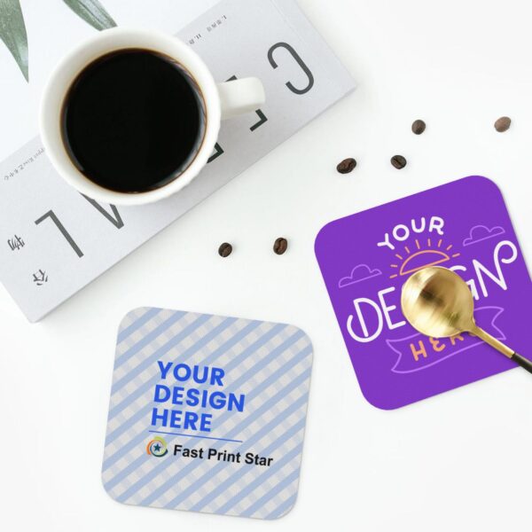 custom leather coasters for business