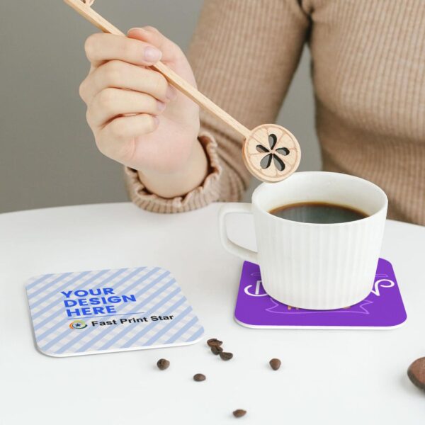 custom leather cup coasters