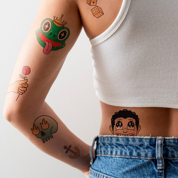 custom long lasting temporary tattoos