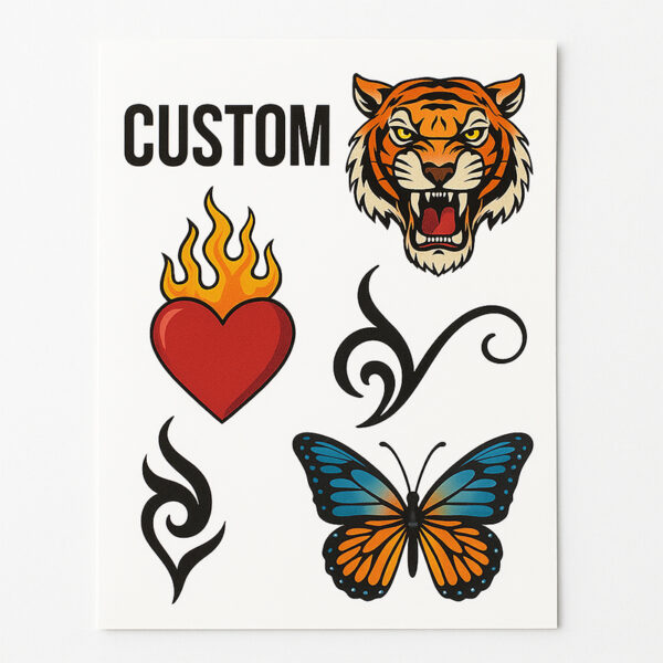 custom made temporary tattoos
