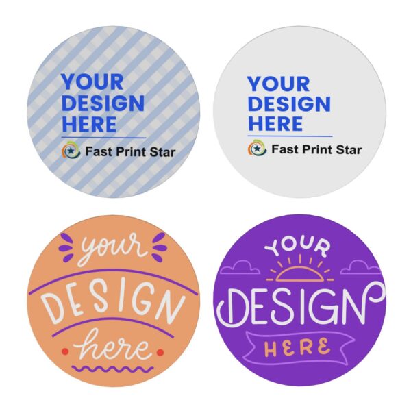 custom round ceramic coasters