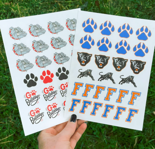 custom temporary tattoo sheet