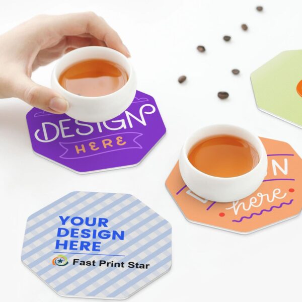 customized leather drink coasters