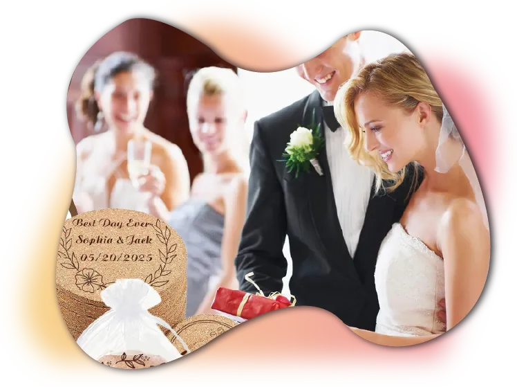 Custom Coasters Wedding