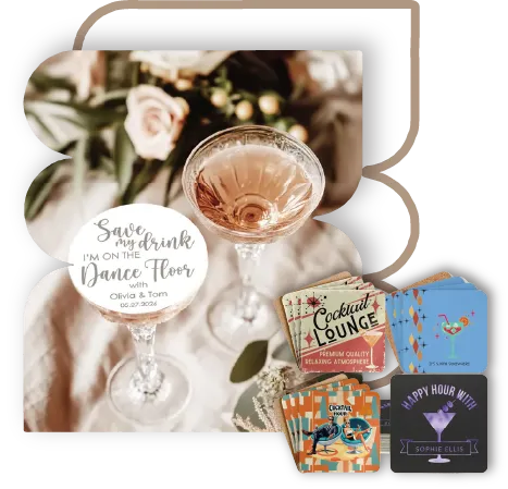 Custom Cocktail Coasters
