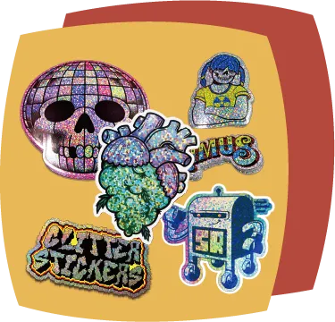 Custom Glitter Stickers