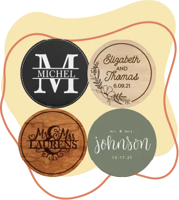 Custom Name Coasters