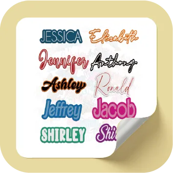 Custom Name Stickers