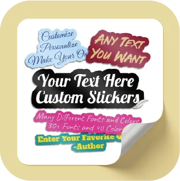 Custom Text Stickers