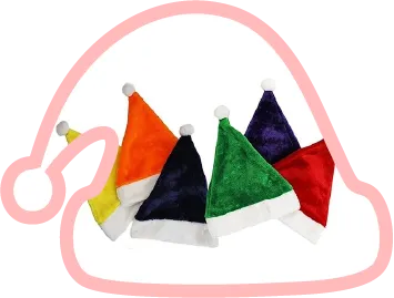 Custom Color Santa Hats
