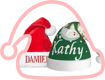 Custom Santa Hats with Name