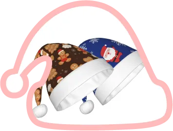 Custom Santa Hats with Picture