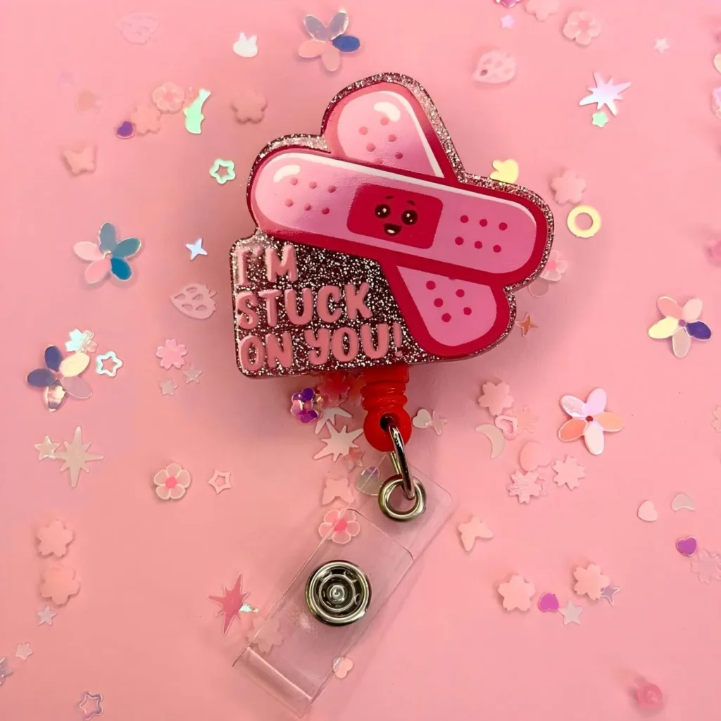 How to Make Glitter Badge Reels