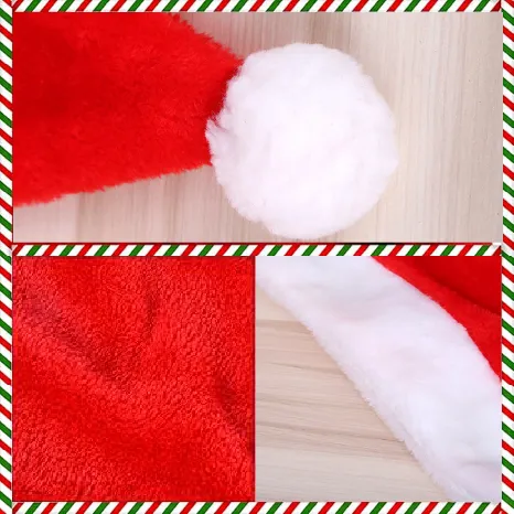 custom plush santa hat