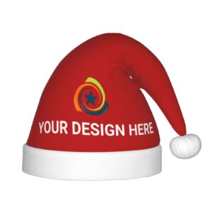 custom printed santa hats