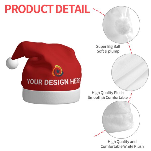 high-quality custom santa hats