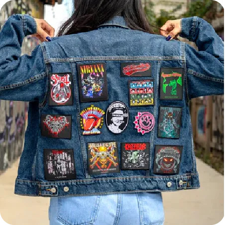 Custom iron on clothing patches