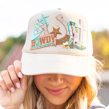 Iron on patches for hats custom