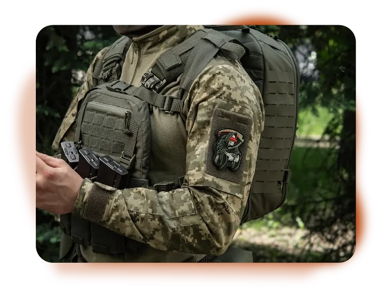 1.Custom Military PVC Patches for Military