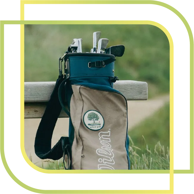 Custom embroidery patch golf