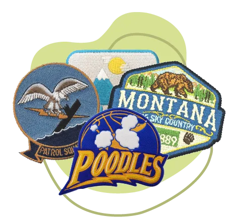 Custom logo embroidery patches
