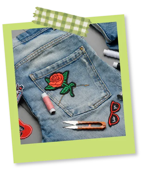 Custom sew on embroidery patch