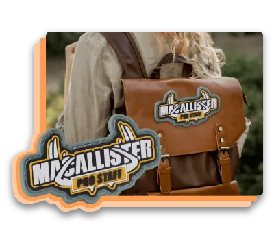 pvc patch custom for Backpacks