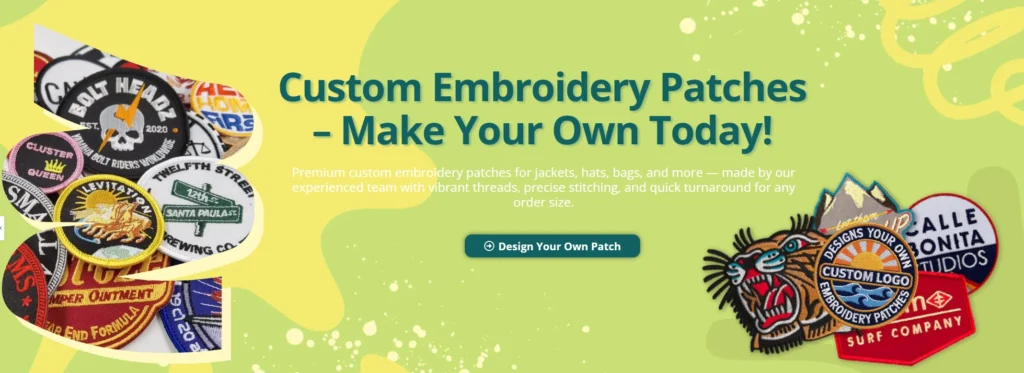 Custom Embroidery Patches banner