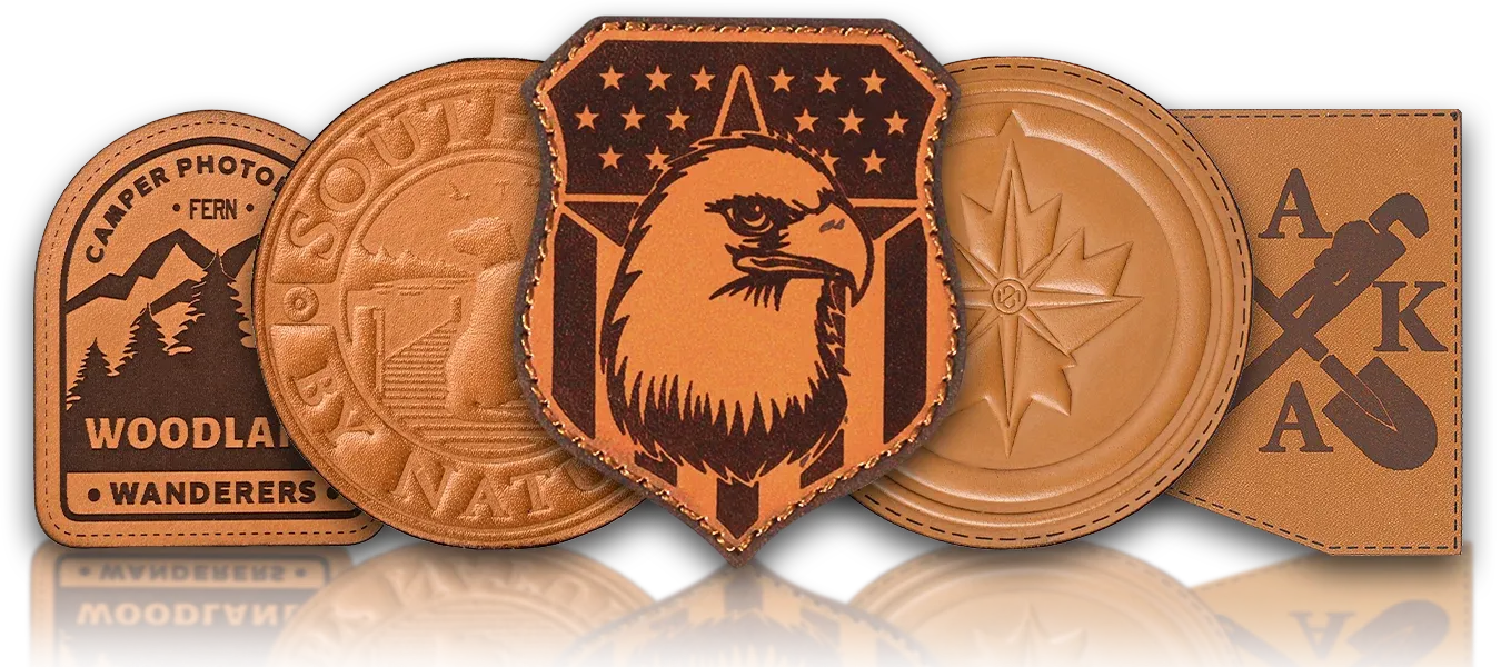 Custom Leather Patches Quick-Made from $1.24 | FastPrintStar