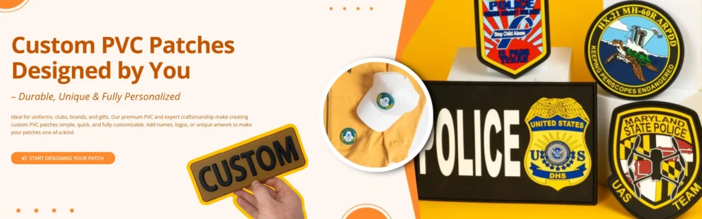 Custom PVC Patches Designed banner