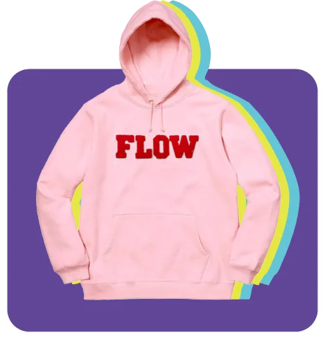 Custom chenille patch hoodie