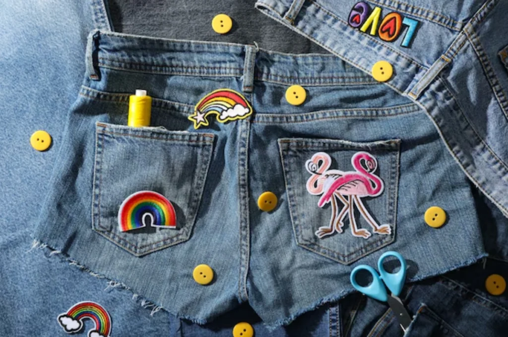 MAKE PATCHES ON JEANS