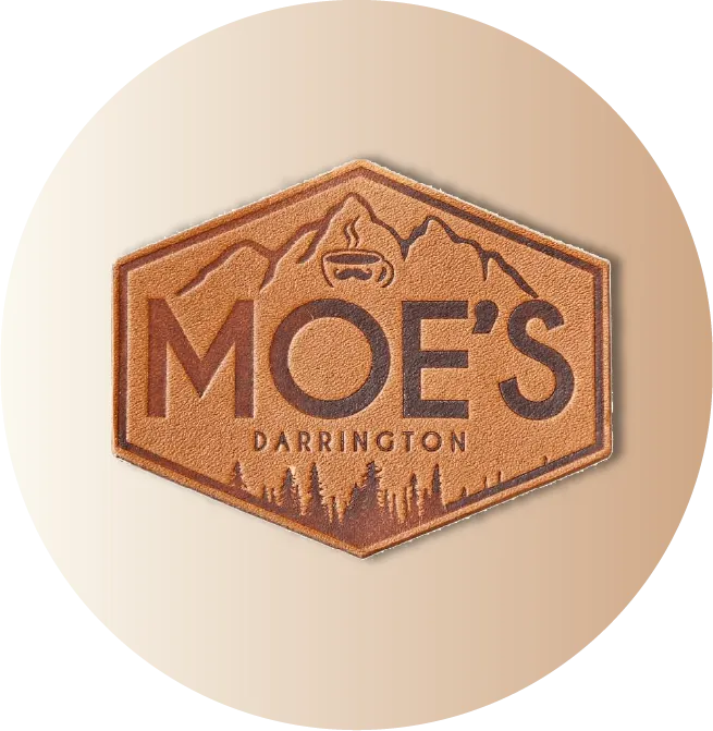 custom 3d suede leather patches