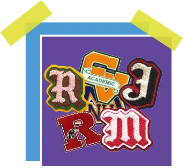 custom chenille letter patches