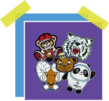 custom chenille mascot patches