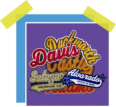 custom chenille name patches