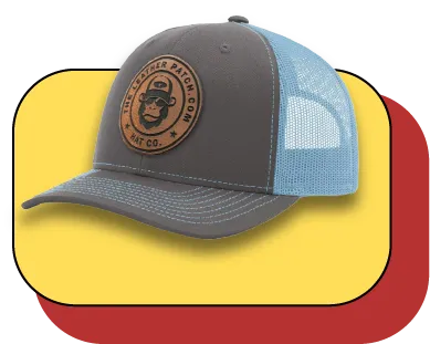 custom leather patches for hats