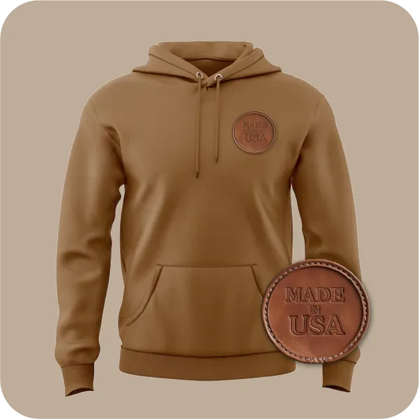 custom leather patches for hoodies