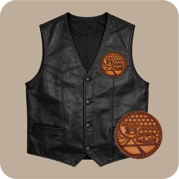 custom patches for leather vest
