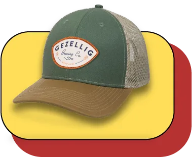 custom woven patch hats