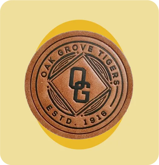 Custom Leather Back Patches