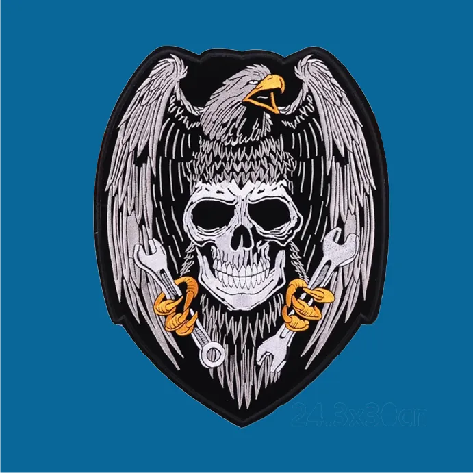 custom one back piece motorcycle patch-1