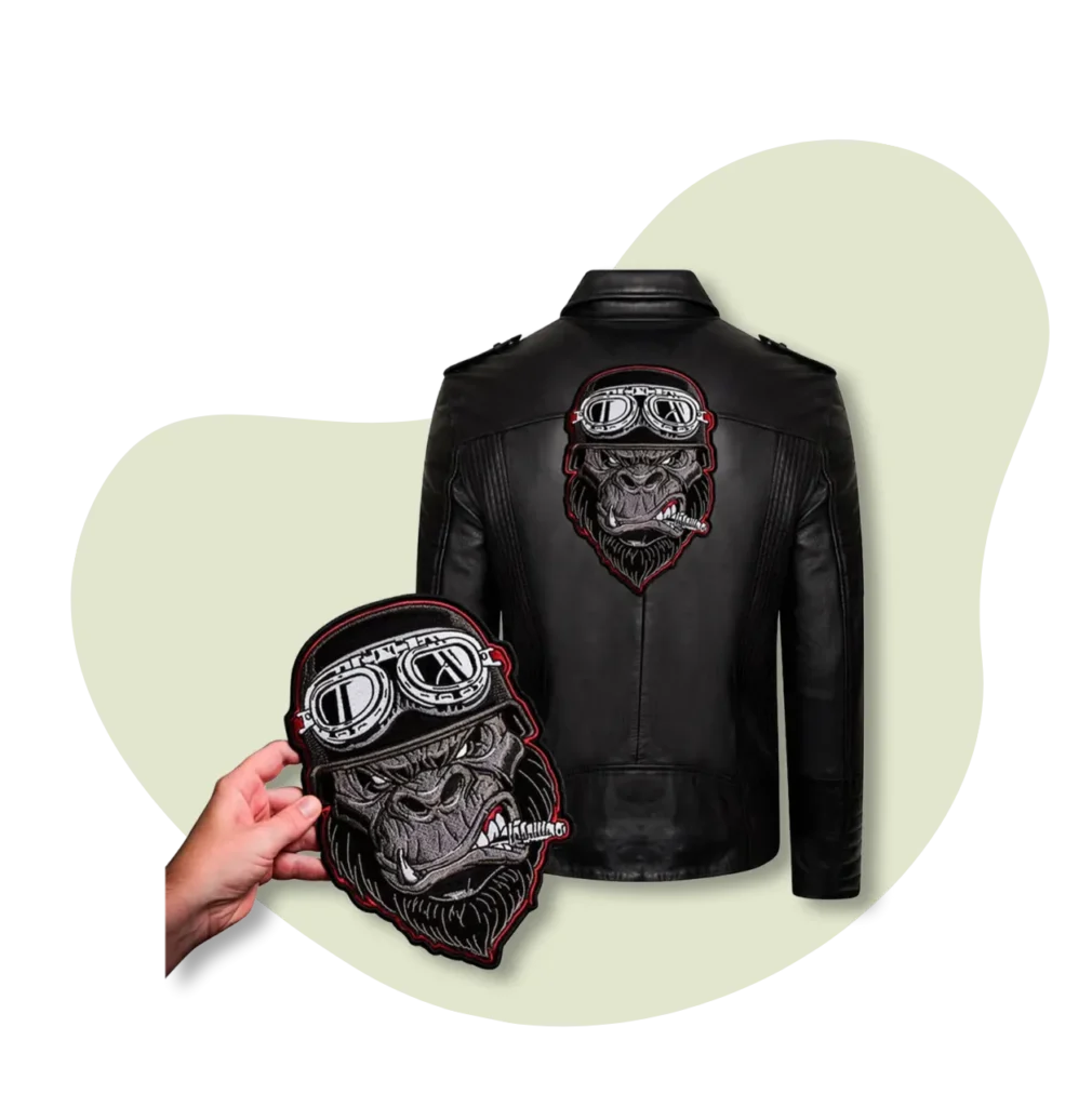 custom one back piece motorcycle patch No Minimum