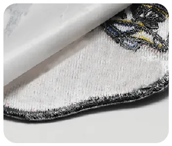 custome patch Backings Adhesive Backing