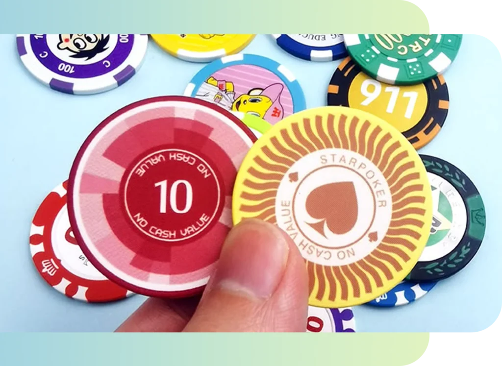 2. Custom Ceramic Poker Chips