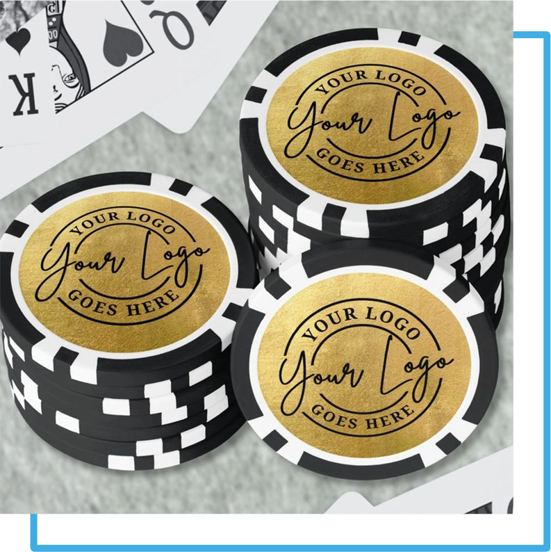 3. Custom Hot Stamped Poker Chips (1)
