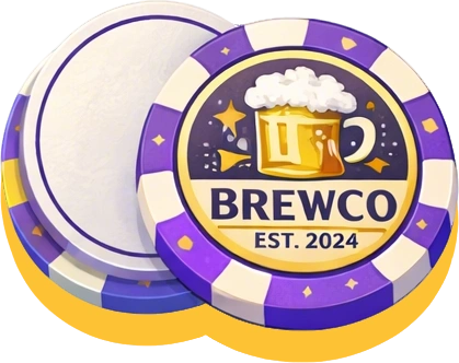 3.Single or double sided custom poker chips (1)